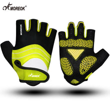 Load image into Gallery viewer, MOREOK Cycling Gloves Half Finger Bike Gloves 5MM SBR Pad Road Bicycle Gloves Shock-absorbing Mountain Bike Gloves for Women Men