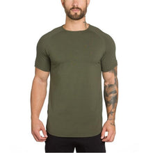 Load image into Gallery viewer, New Brand Gym Shirt Sport T Shirt Men Cotton Short Sleeve Running Shirt Men Workout Training Tees Fitness Tops Rashgard T-shirt