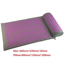 Load image into Gallery viewer, Massager Cushion Massage Yoga Mat Acupressure Relieve Stress Back Body Pain Spike Mat Acupuncture Massage Yoga Mat with Pillow