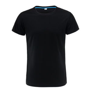 2019 Men Running T Shirt Quick Dry Fitness T Shirt Training Clothes Gym Soccer Jersey Solid Sports Shirts Muscle Tops Tees