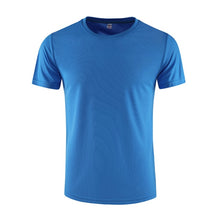 Load image into Gallery viewer, 2019 Men Running T Shirt Quick Dry Fitness T Shirt Training Clothes Gym Soccer Jersey Solid Sports Shirts Muscle Tops Tees