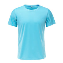 Load image into Gallery viewer, 2019 Men Running T Shirt Quick Dry Fitness T Shirt Training Clothes Gym Soccer Jersey Solid Sports Shirts Muscle Tops Tees