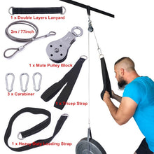 Load image into Gallery viewer, Cable Machine Attachments Tricep Rope D-Handle Cable Pully Optional for Gym Fitness Equipment Weight Lifting Workout Accessories