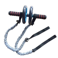 Load image into Gallery viewer, Exercise Trainer Belly Wheel Roller Elastic Resistance Sport Ropes Ropes(Without Roller) Fitness Gym Equipment