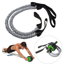 Load image into Gallery viewer, Exercise Trainer Belly Wheel Roller Elastic Resistance Sport Ropes Ropes(Without Roller) Fitness Gym Equipment