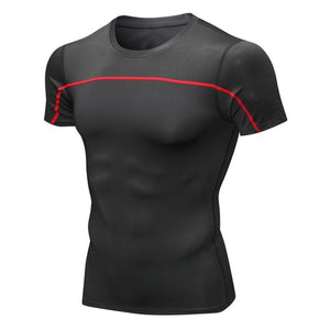 Sport Running Short Men T-shirt Compression Shirt workout Jogging tshirt Men Train Fitness Jersey Breathable gym shirts