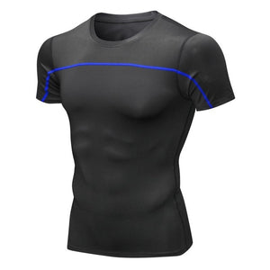 Sport Running Short Men T-shirt Compression Shirt workout Jogging tshirt Men Train Fitness Jersey Breathable gym shirts