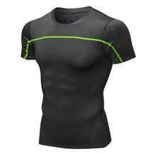 Load image into Gallery viewer, Sport Running Short Men T-shirt Compression Shirt workout Jogging tshirt Men Train Fitness Jersey Breathable gym shirts