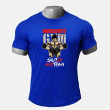 Load image into Gallery viewer, Dragon Ball Running Breathable Cotton T shirt Men Gym Fitness Workout Training Short Sleeve T-shirt Jogging Bodybuilding Clothes