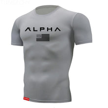 Load image into Gallery viewer, 2019 Gym Shirt Sport T Shirt Men Short Sleeve Running Shirt Men Workout Training Tees Fitness Top Sport T-shirt Rashgard