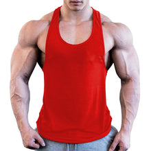 Load image into Gallery viewer, Men Sport Gym Workout Fitness Stringer Weight Loss Singlets Vest Shirt Breathable Male Running T-Shirt Sport Shirt