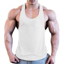 Load image into Gallery viewer, Men Sport Gym Workout Fitness Stringer Weight Loss Singlets Vest Shirt Breathable Male Running T-Shirt Sport Shirt