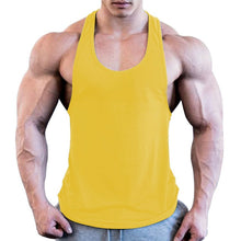 Load image into Gallery viewer, Men Sport Gym Workout Fitness Stringer Weight Loss Singlets Vest Shirt Breathable Male Running T-Shirt Sport Shirt