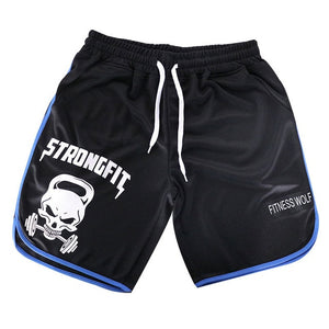 New Skull Running Shorts Men Jogger Quick Dry Fitness Bodybuilding Sweatpants Gym Sport Crossfit Shorts Men Training Short Pants